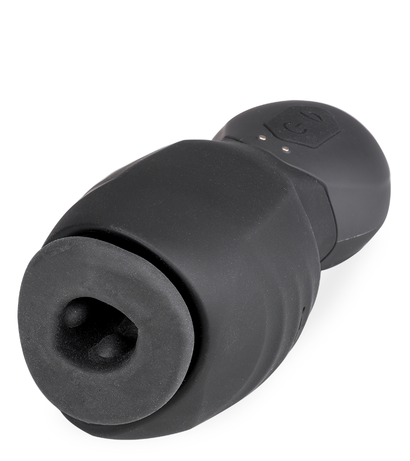 Payne vibrating and sucking penis tip masturbator