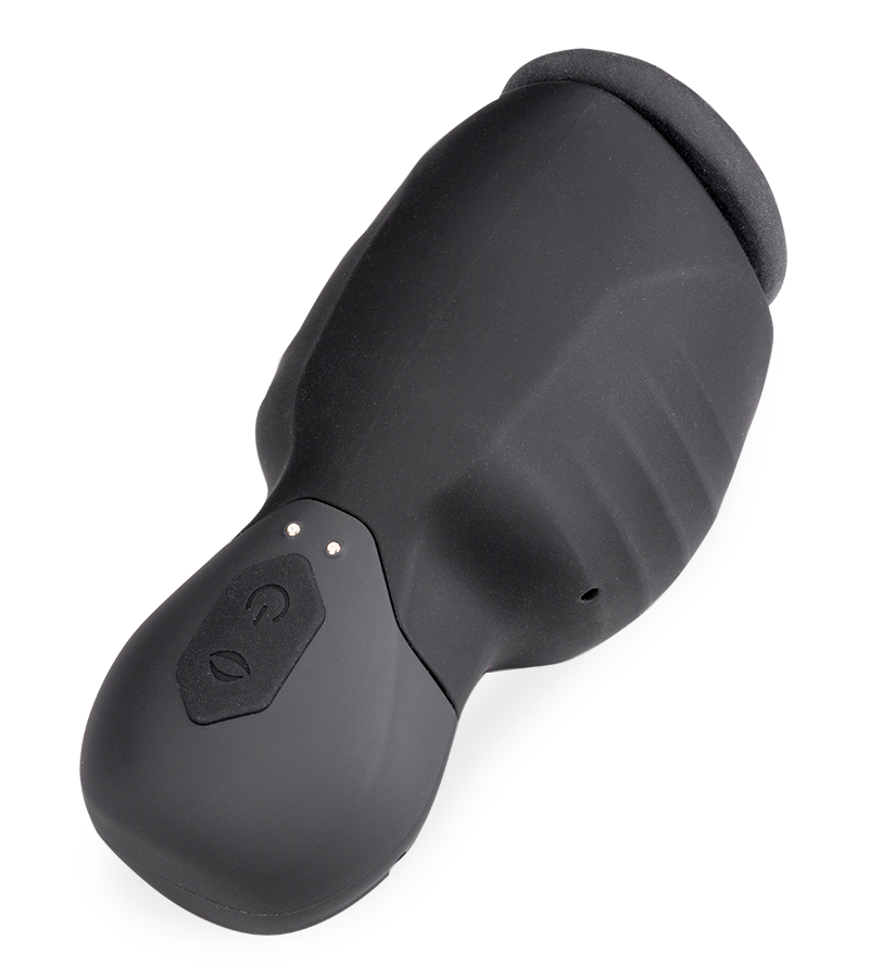 Payne vibrating and sucking penis tip masturbator