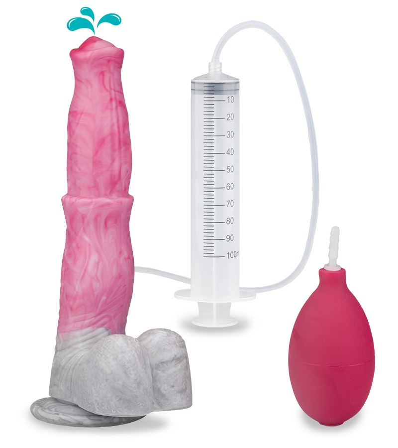 Pegasus ejaculating horse dildo with suction cup