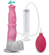 Load image into Gallery viewer, Pegasus ejaculating horse dildo with suction cup