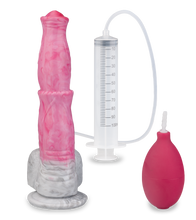 Load image into Gallery viewer, Pegasus ejaculating horse dildo with suction cup