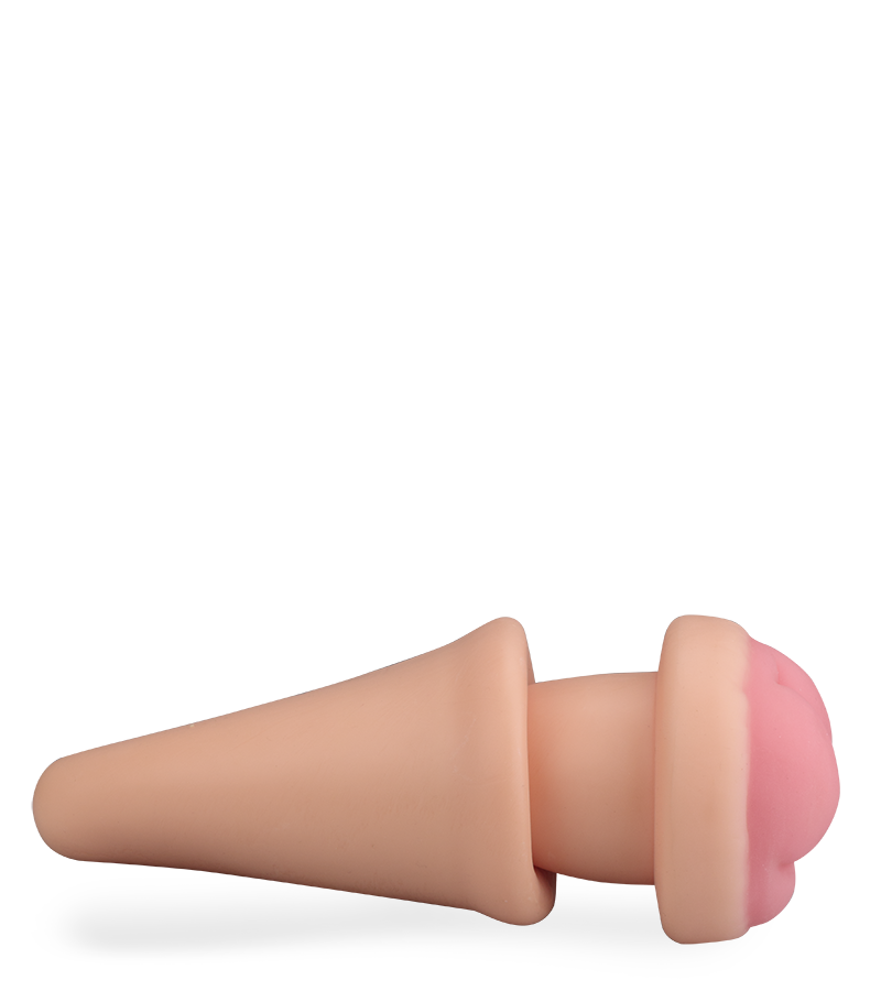 Penetrable butt plug for two