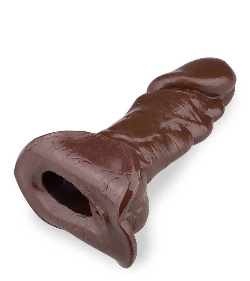 Penis extension with vibrating testicles