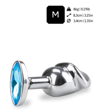 Load image into Gallery viewer, Penis jewel butt plug