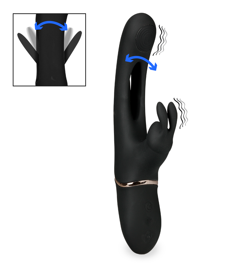 Peony G-spot tapping rabbit vibrator