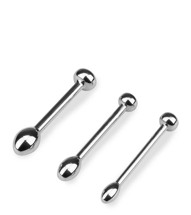 Perseverance set of three penis plugs