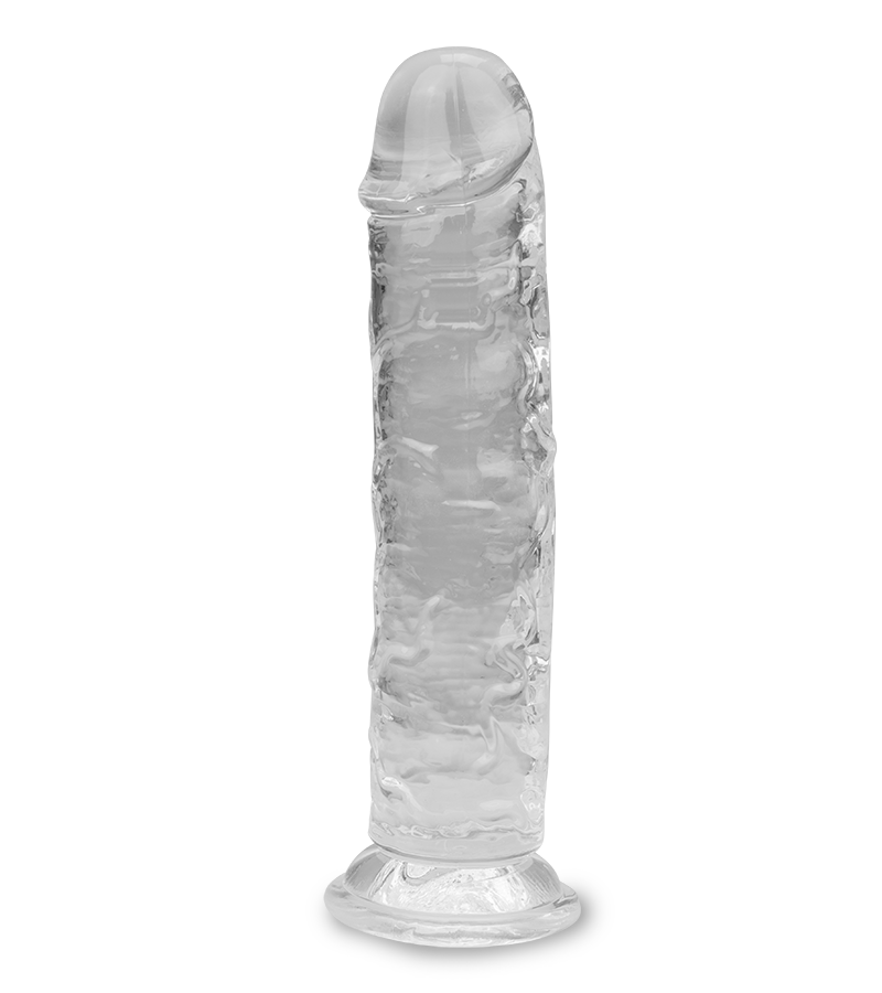 Phantom clear suction cup dildo