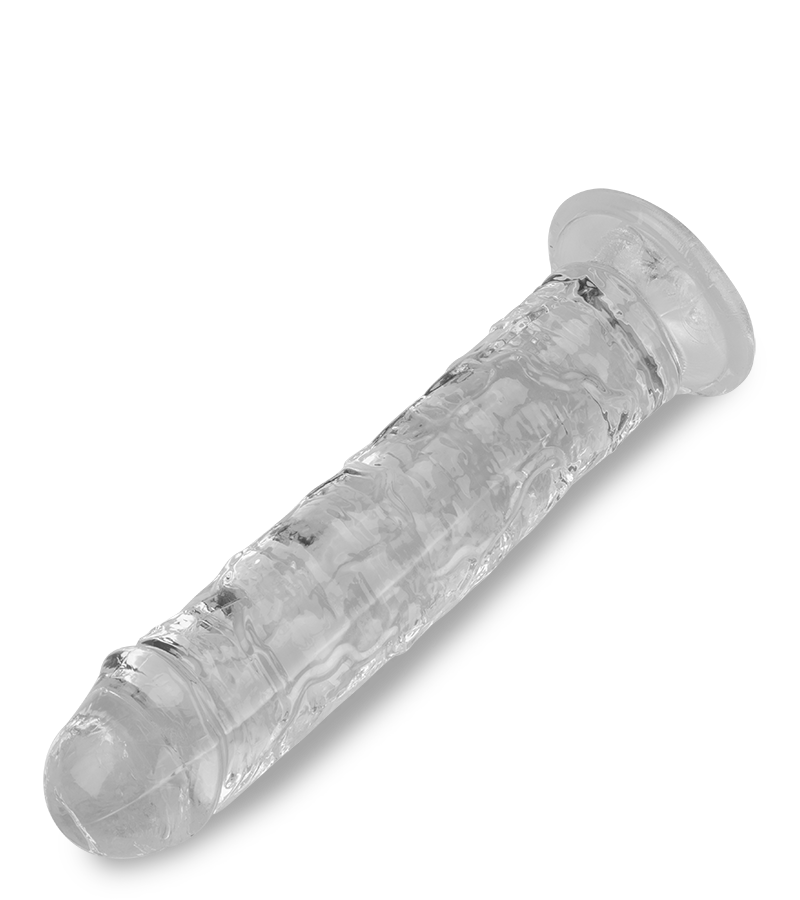 Phantom clear suction cup dildo