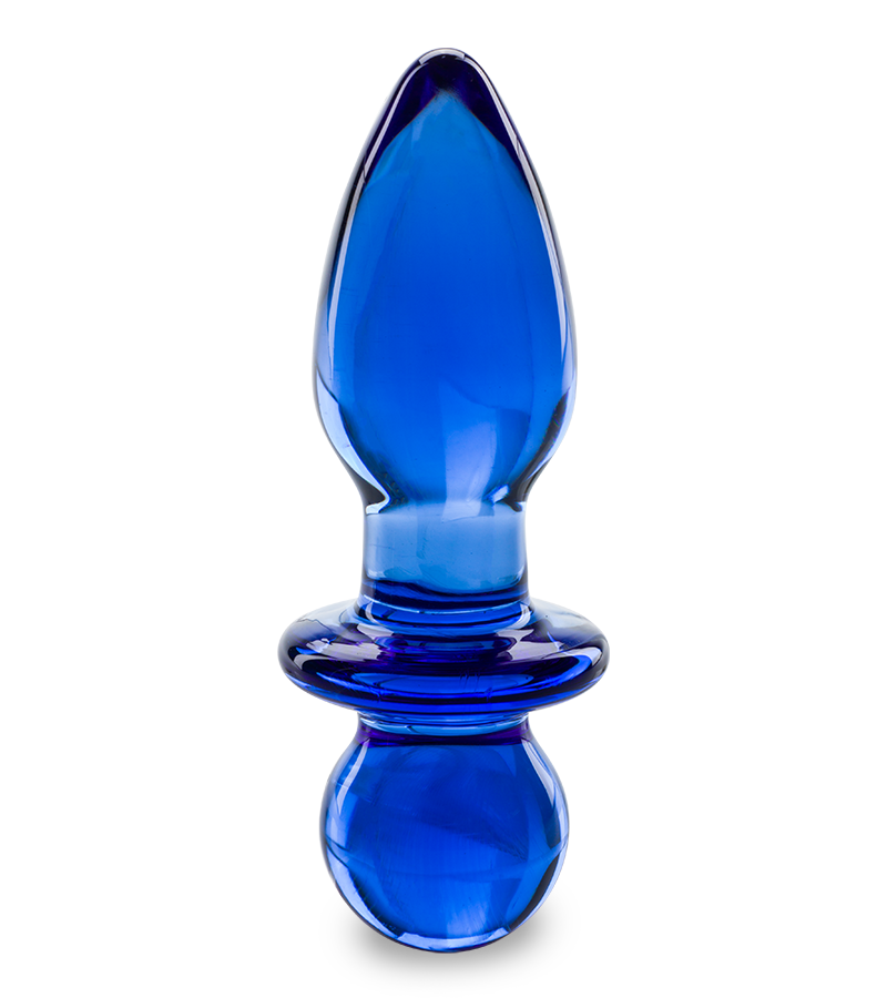 Pin glass anal plug