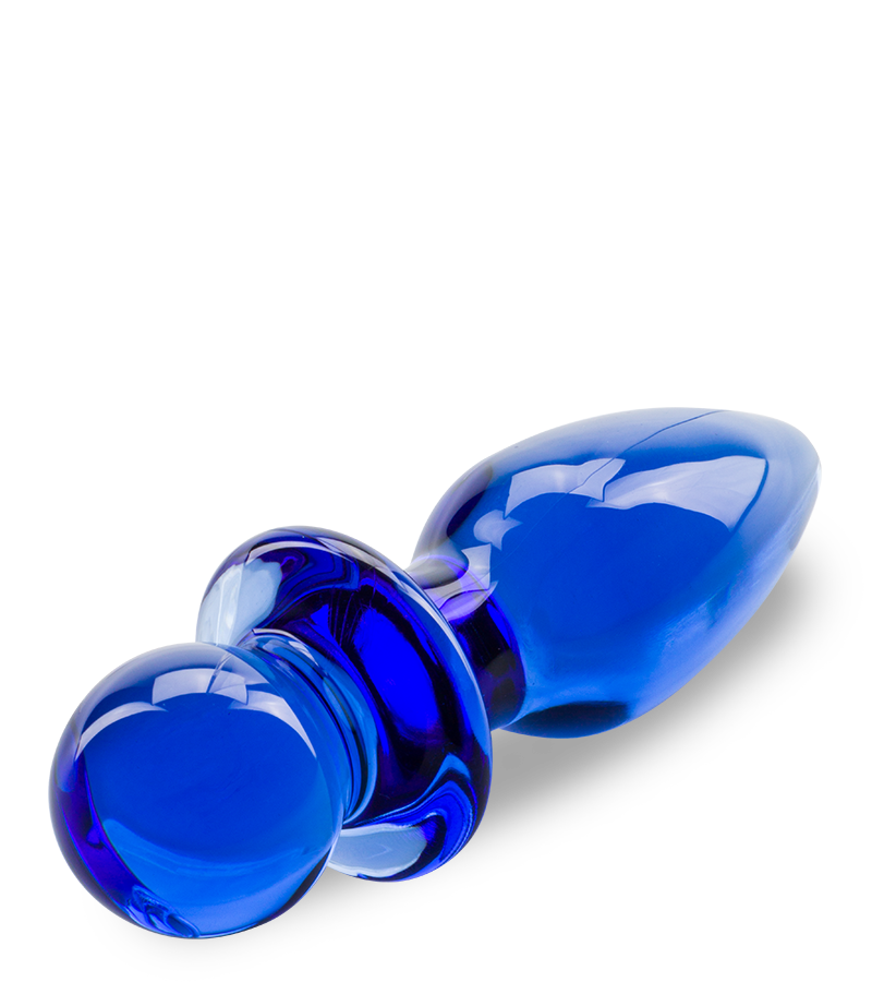 Pin glass anal plug