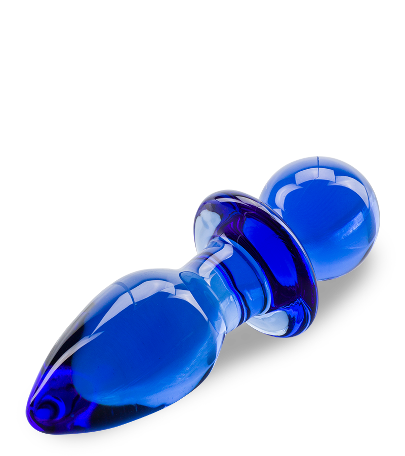 Pin glass anal plug
