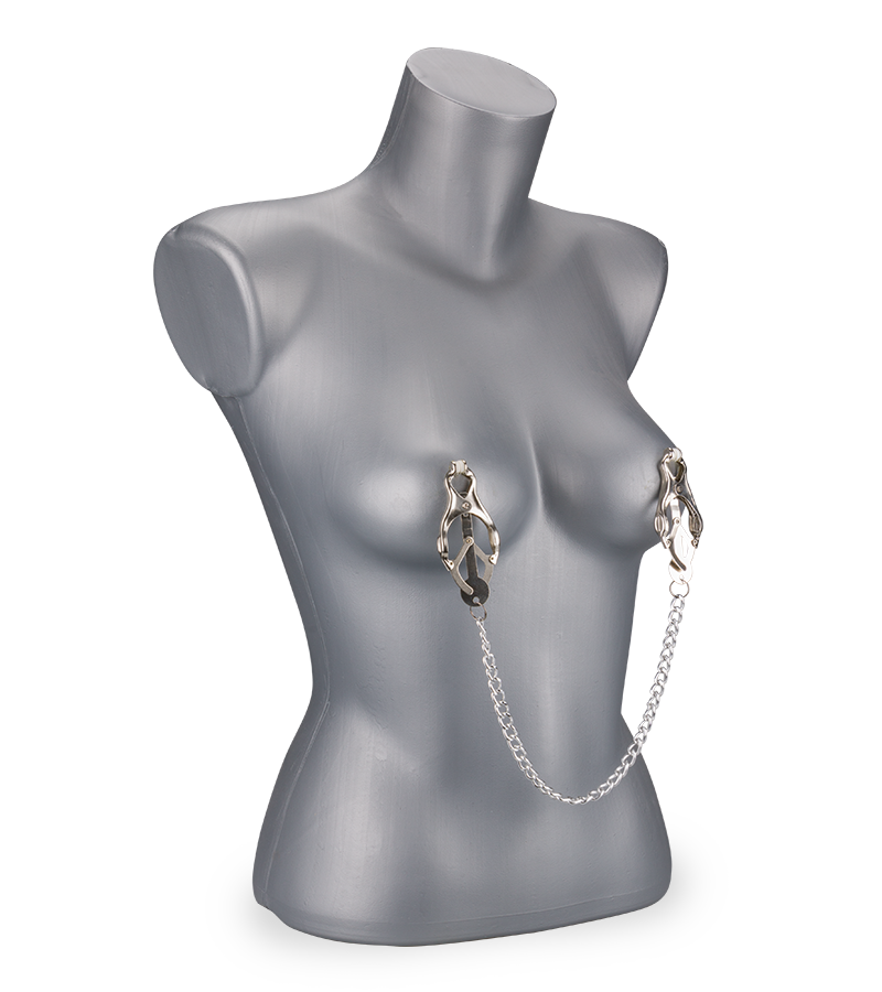 Pincher nipple clamps with chain