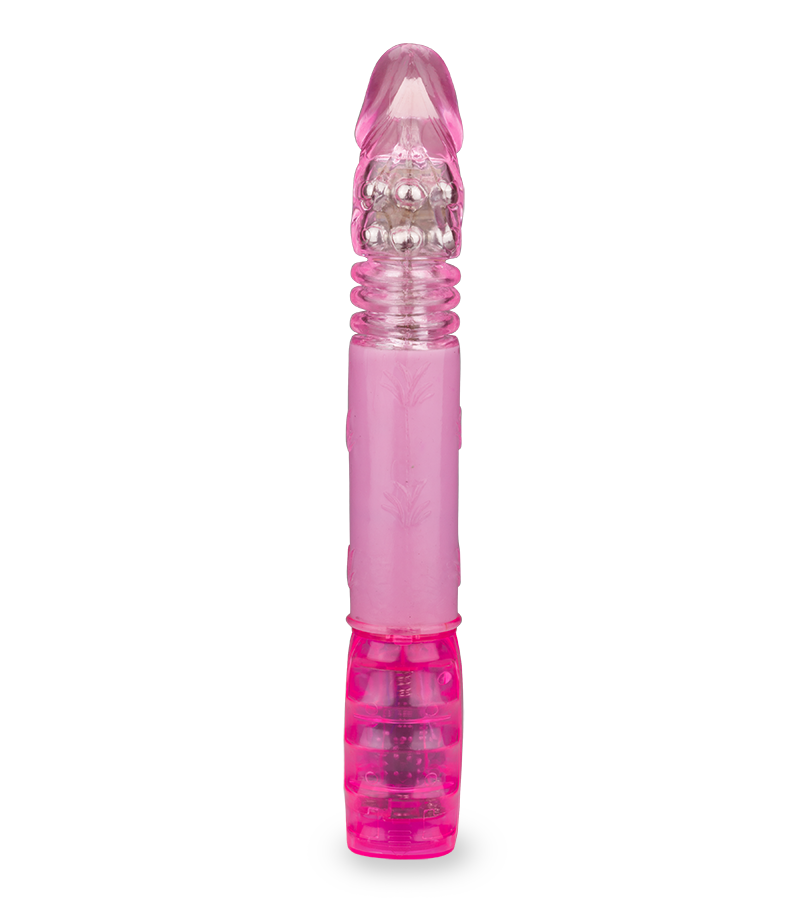 Pleasure thrusting rabbit vibrator