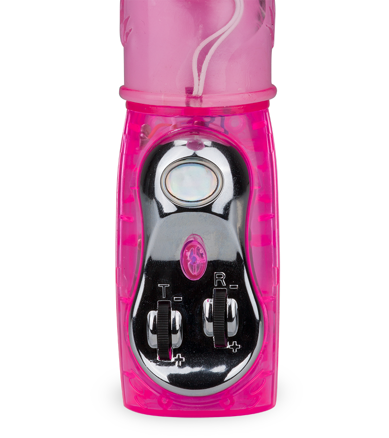 Pleasure thrusting rabbit vibrator