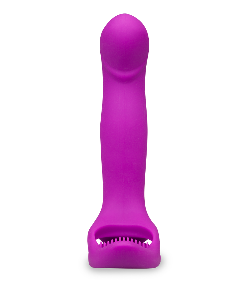 Poly multifunctional vibrator with cock ring