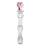 Pretty Heart glass dildo