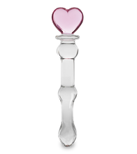Load image into Gallery viewer, Pretty Heart glass dildo