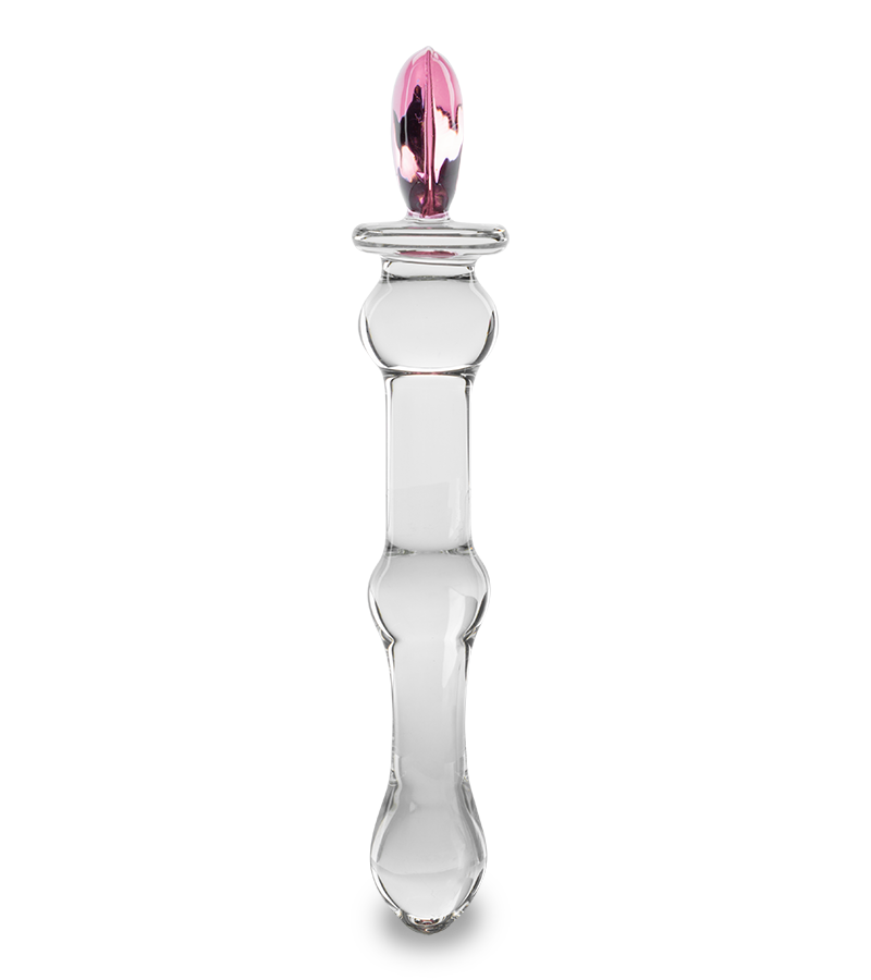 Pretty Heart glass dildo