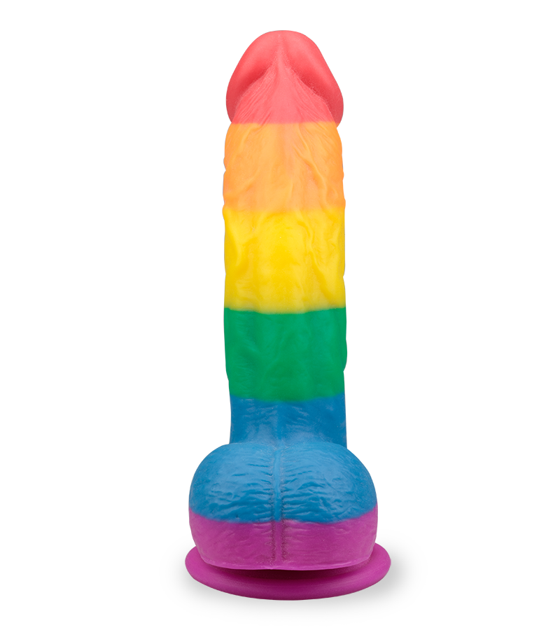 Pride realistic curved suction cup dildo