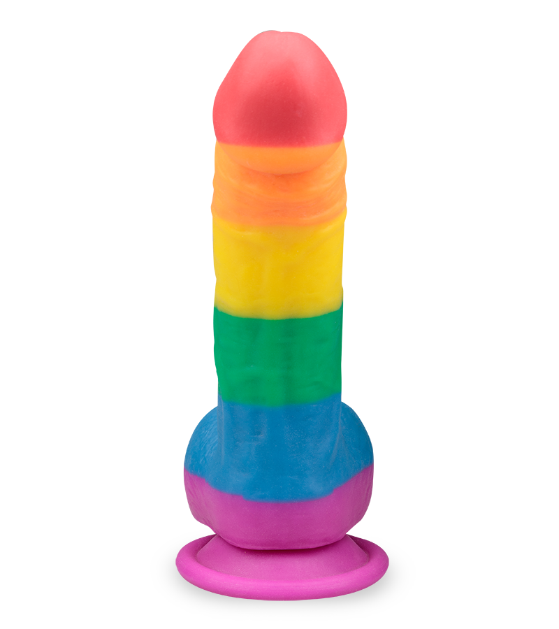 Pride realistic curved suction cup dildo