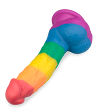 Load image into Gallery viewer, Pride realistic curved suction cup dildo