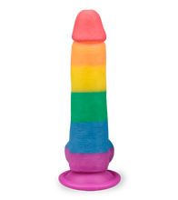 Load image into Gallery viewer, Pride realistic suction cup dildo 7.50 inches