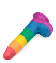 Load image into Gallery viewer, Pride realistic suction cup dildo 7.50 inches