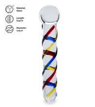 Load image into Gallery viewer, Primary glass dildo