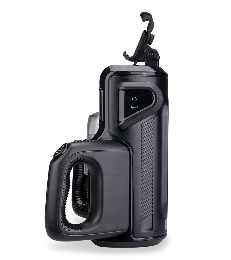 Prodigious Pro masturbator with phone holder