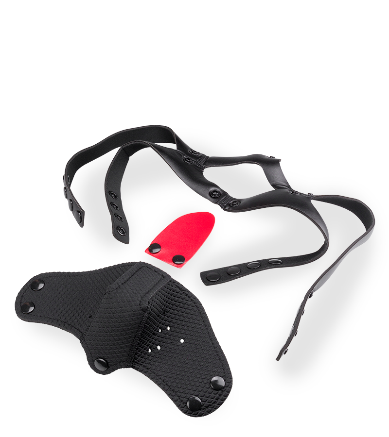 Puppy Play muzzle with tongue