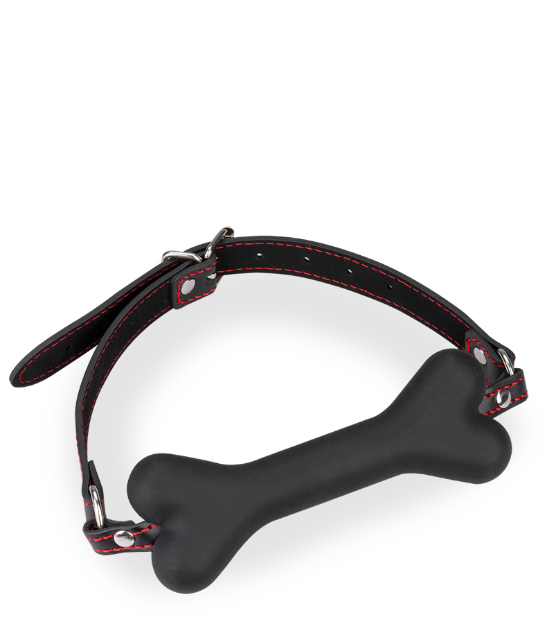 Puppy Play silicone dog bone gag 6.00 inches