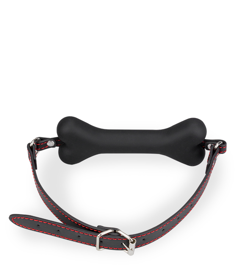 Puppy Play silicone dog bone gag 6.00 inches