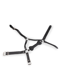 Load image into Gallery viewer, Puppy Play silicone dog bone harness gag 4.75 inches