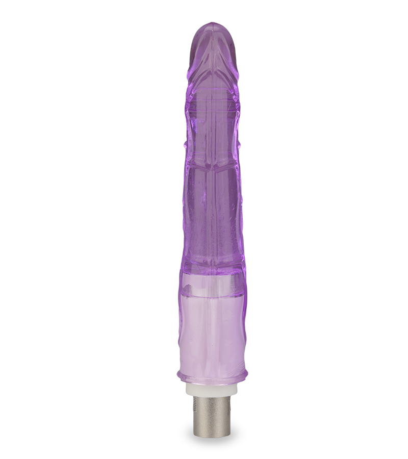 Purple dildo attachment for sex machine
