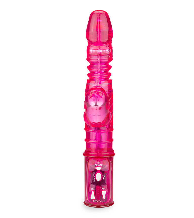 Purple up and down tickler rabbit vibrator