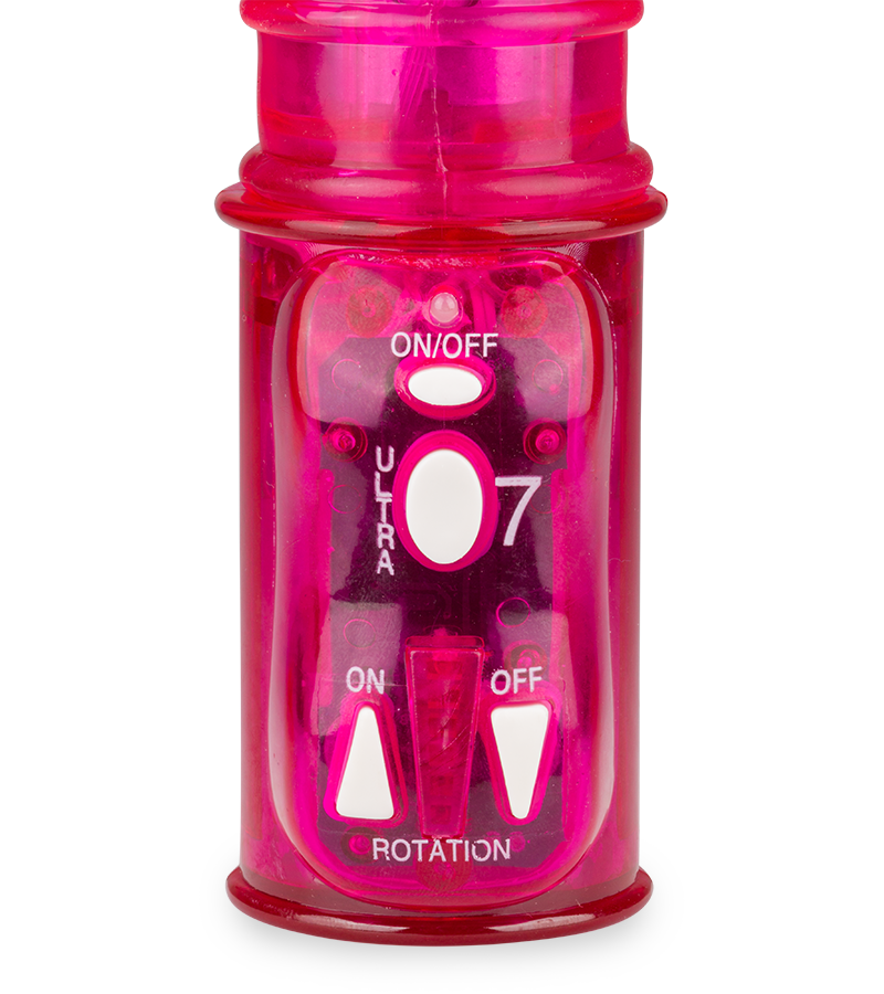 Purple up and down tickler rabbit vibrator