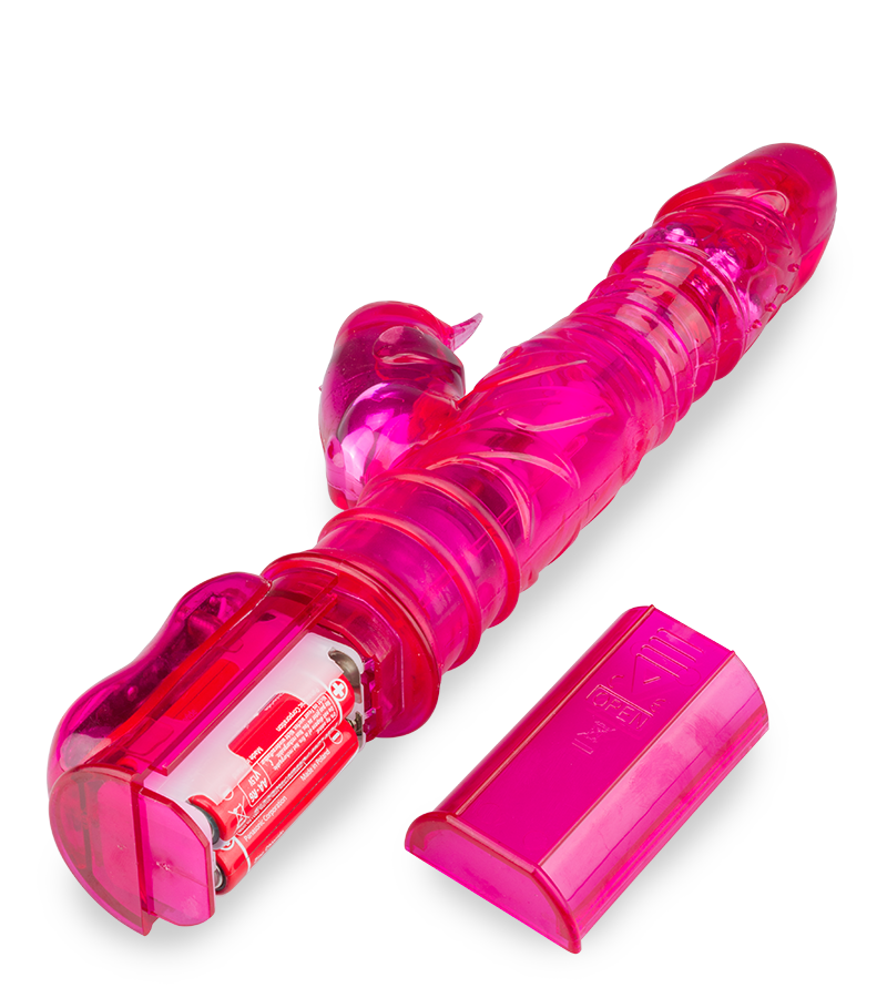 Purple up and down tickler rabbit vibrator