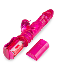 Load image into Gallery viewer, Purple up and down tickler rabbit vibrator