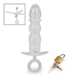 Pusher anal spreader with padlock