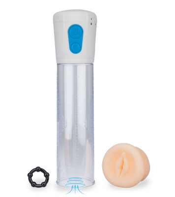 Pussy stroke penis-maximizing pump