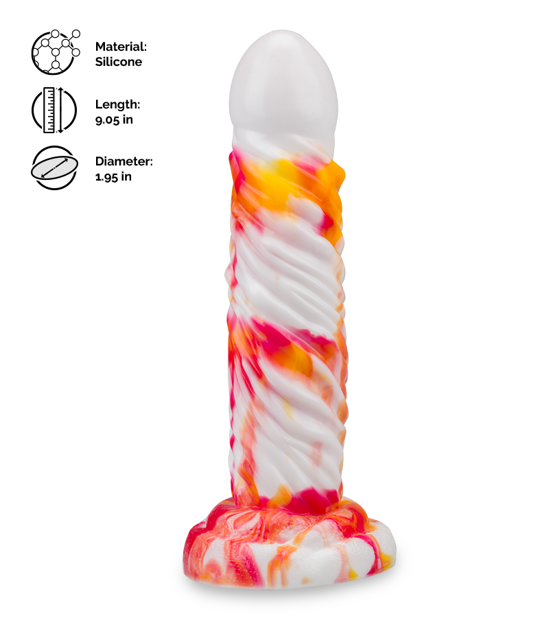 Quetzalcoatl fantasy suction cup dildo