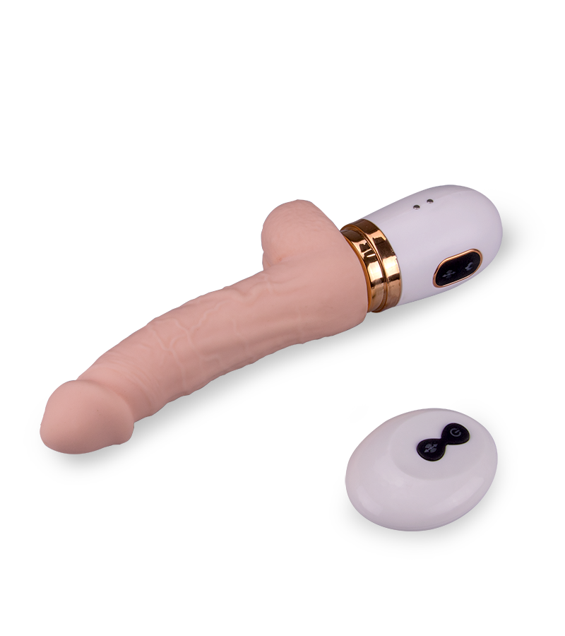 Randy remote-controlled rotating suction-cup dildo