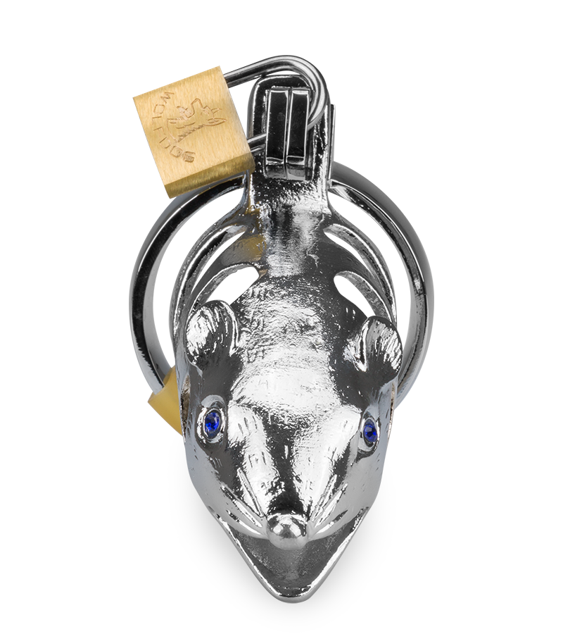 Rat Chinese zodiac penis chastity cage