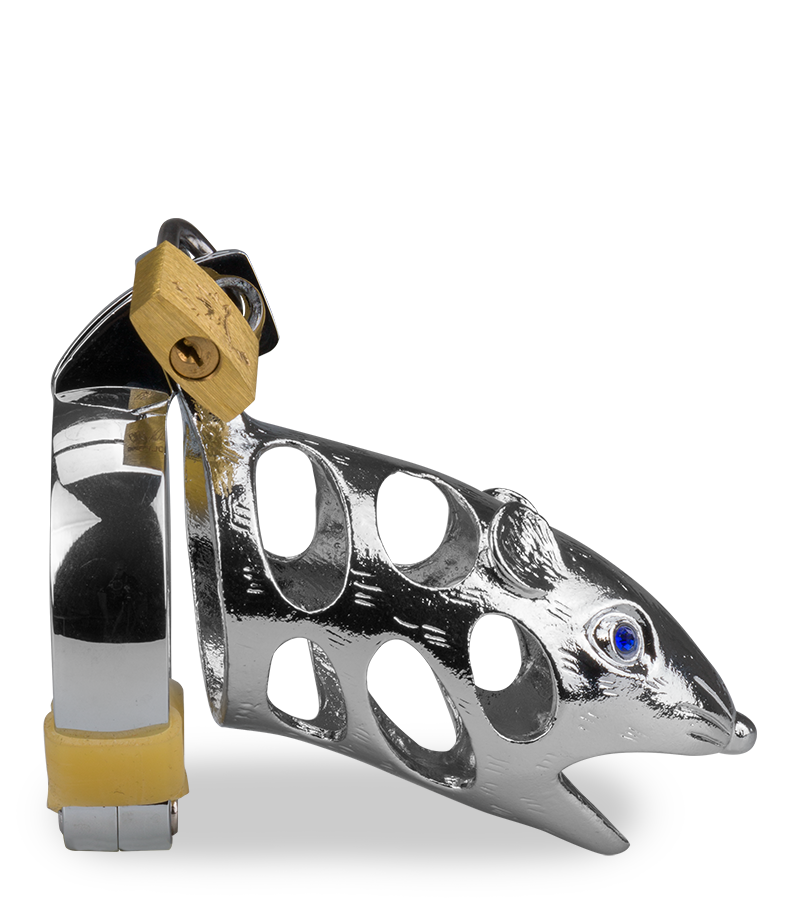 Rat Chinese zodiac penis chastity cage