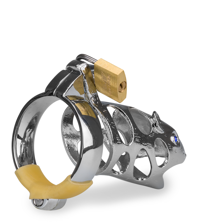 Rat Chinese zodiac penis chastity cage