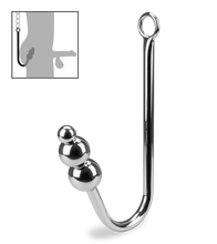 Load image into Gallery viewer, Rattlesnake triple-bead anal hook