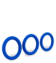 Load image into Gallery viewer, Raven set of three medical-grade silicone cock rings