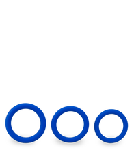 Load image into Gallery viewer, Raven set of three medical-grade silicone cock rings