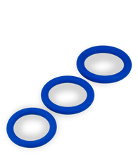 Load image into Gallery viewer, Raven set of three medical-grade silicone cock rings