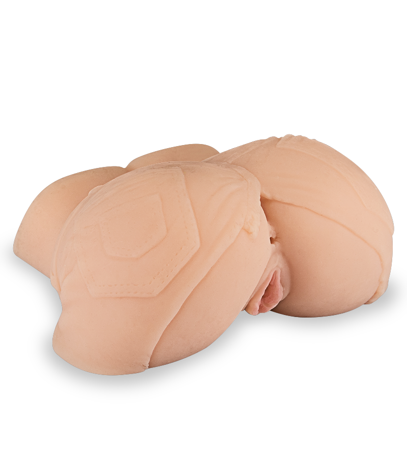 Realistic ass with tight jean shorts